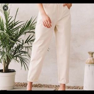 Shinestar Twill Paperbag Cuffed Pant | Sz M